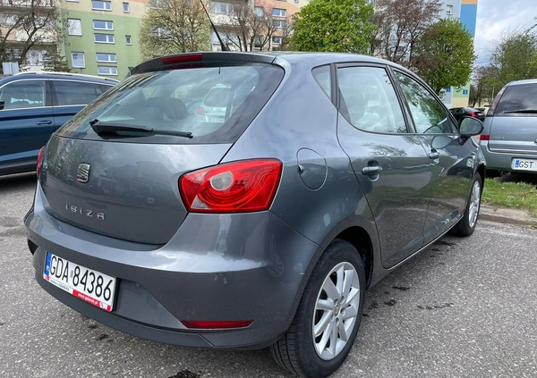 Seat Ibiza cena 20000 przebieg: 102700, rok produkcji 2012 z Gdańsk małe 106